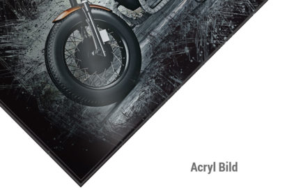Acrylbild Motorbike
