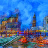Hamburg Hafen Pop Art