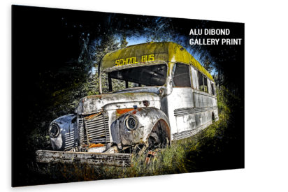 School Bus alu Dibond Bild