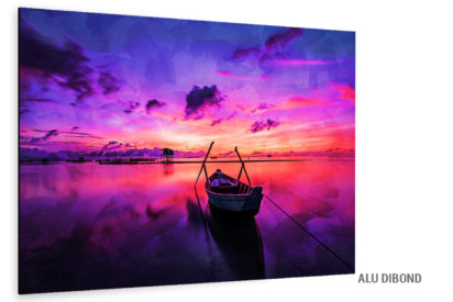 Alu Dibond Bild Sonnenuntergang