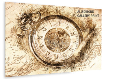 Uhr Alu Dibond Bild