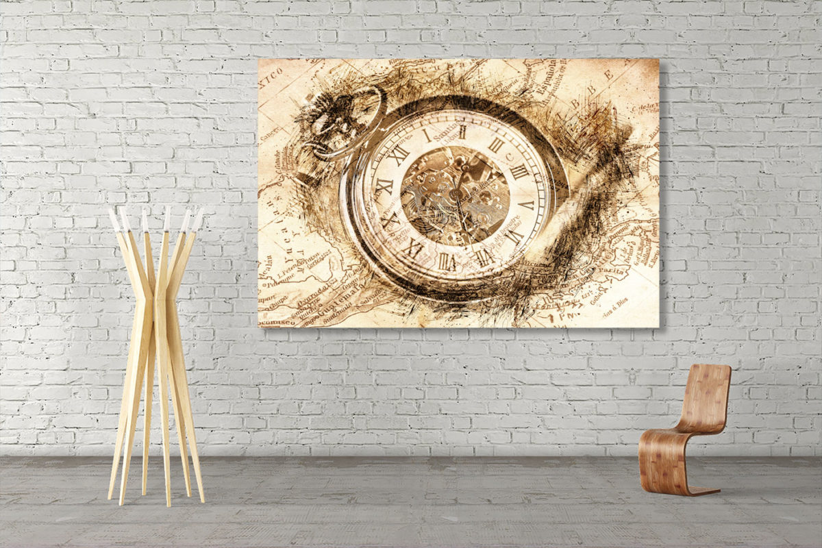 Time Wall Art Vintage und Retro Motive bei Bilderguru