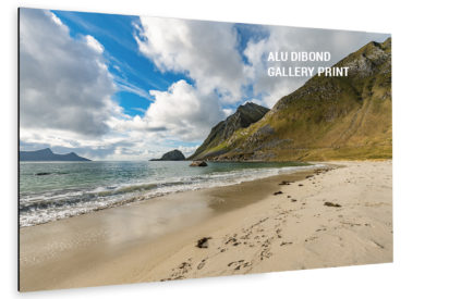 Haukland Beach Aludibond Bild