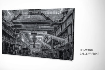 Leinwandbild Stahlwerk