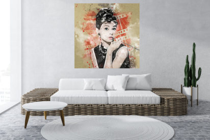 Wandbild Audrey Hepburn Wall Art