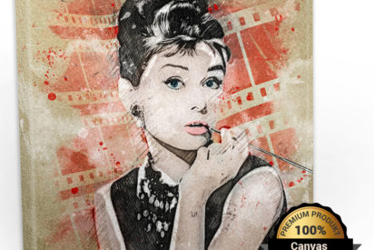 Leinwandbild Audrey Hepburn