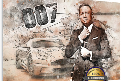 Aludibond Bild James Bond 007