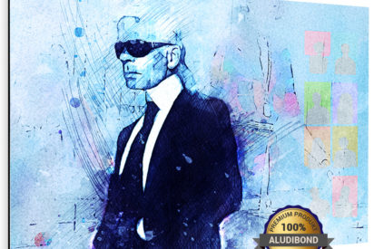 Aludibond Bild Karl Lagerfeld