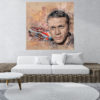 Wandbild Steve McQueen Wall Art