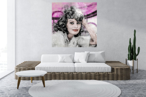 Wandbild Sophia Loren Wall Art